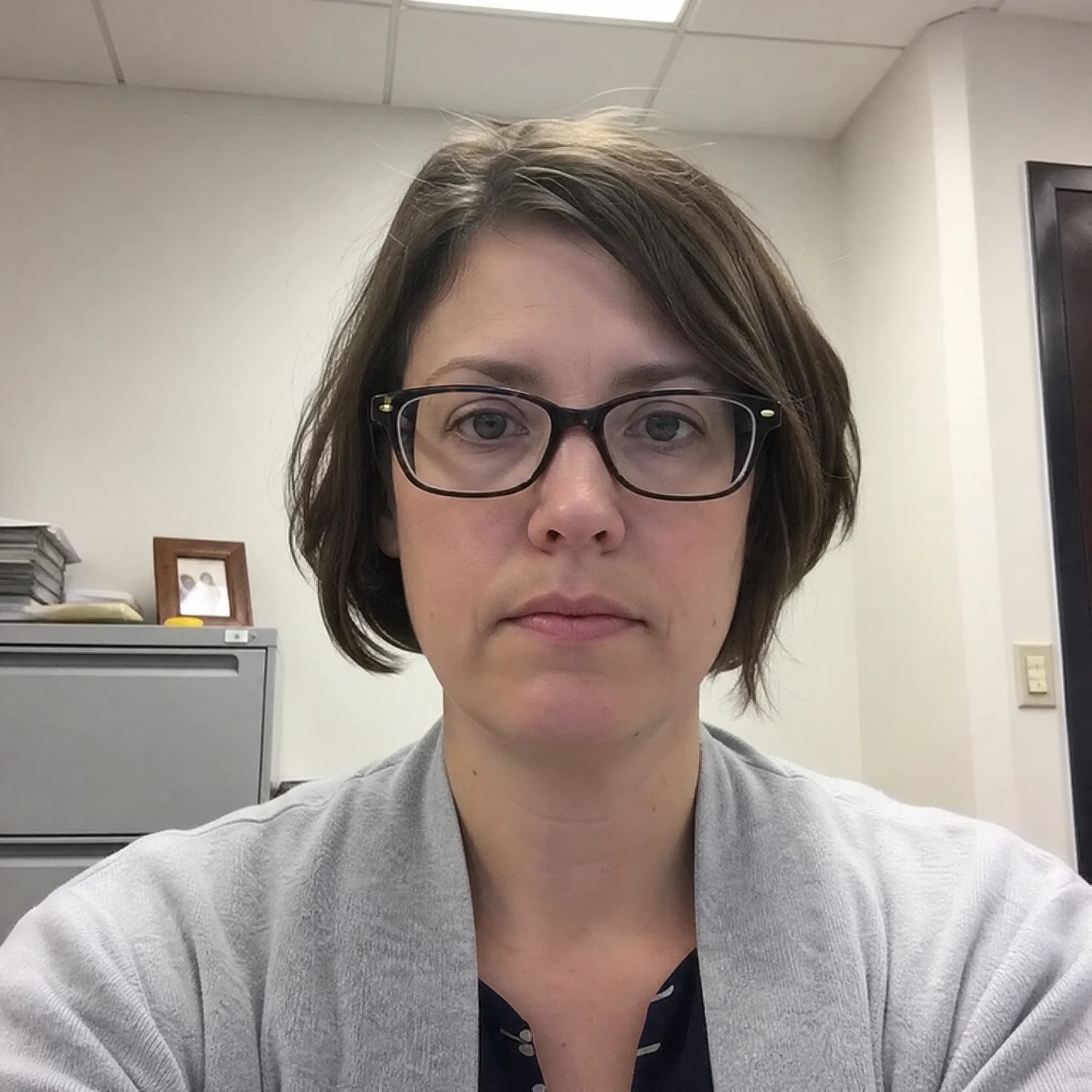 Before and after comparison of dating app portrait transformation from office ID photo - before